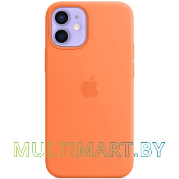 Чехол для телефона Apple MagSafe Silicone Case для iPhone 12 mini (кумкват) картинка 5